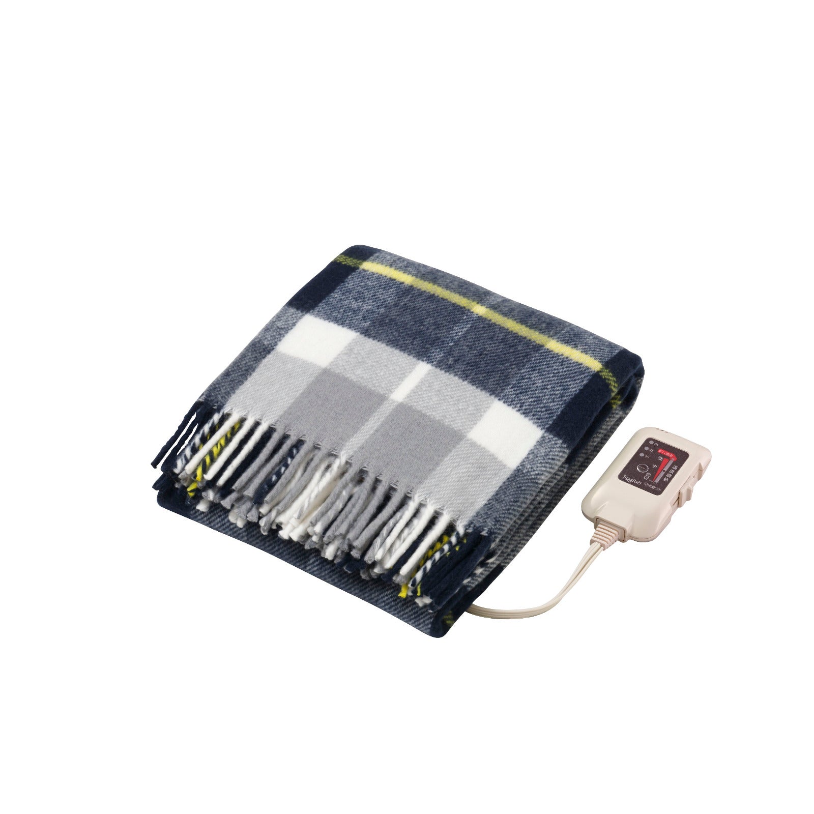 最大１５％OFF！使いやすいチェック柄！タイマー付きの便利な電気ひざ掛け